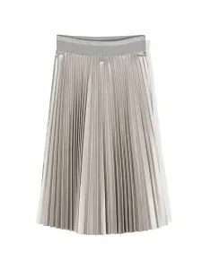 Юбка с эффектом металлик Lapin House, серебяный