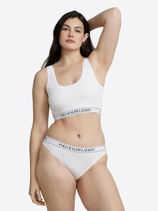 Бюстгальтер-бралетт Polo Ralph Lauren  Built Up Bralette, от белого