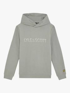 Детский разноцветный худи с принтом Lyle & Scott, Grey