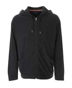 Толстовка с капюшоном на молнии для отдыха Paul Smith, черный