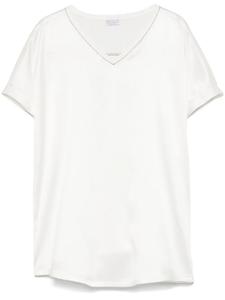 Атласная блузка Brunello Cucinelli, белый