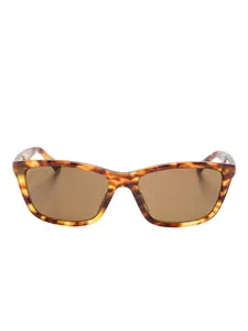 Солнцезащитные очки-маска Balenciaga Eyewear, коричневый