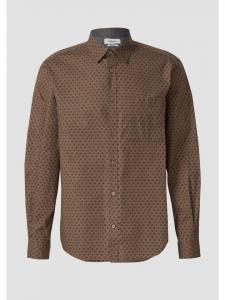 Рубашка в цвете 86A1_cognac s.Oliver