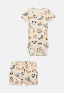 Боди NBNOSUMMER BODY SET UNISEX Name it, серо-коричневый
