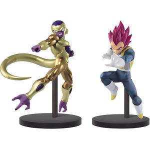 BANPRESTO Фигурки Vegeta Dragon Ball Super Saiyan God SSGSS & Gold Frieza The Legendary Super Warriors II масштаб 13 см