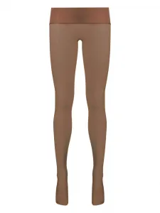 Полупрозрачные колготки с логотипом Maison Close, нейтральный