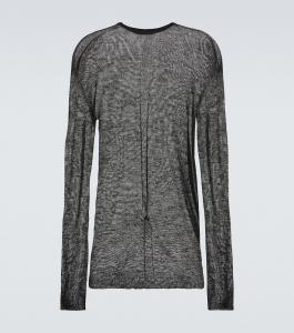 Шерстяная толстовка Rick Owens, черный