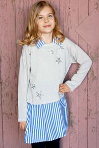 Платье-рубашка из двух частей с длинными рукавами для больших девочек Truly Me, цвет gren multi