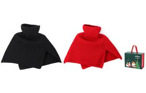 Шаль Women's FREE RABBITⅡ, 2 pack (черный+красный)+christmas box