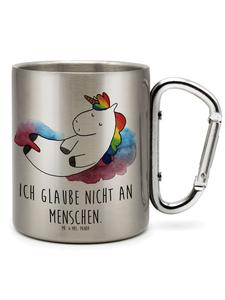 Термокружка Unicorn Cloud 7 с надписью в серебряном цвете Mr. & Mrs. Panda