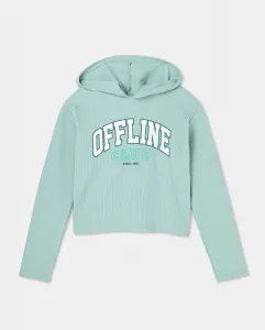 Детское худи с длинными рукавами и отделкой Kids El Corte Inglés, пастельно-бирюзовый