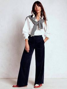 Брюки Belgravia из вельвета Boden, Navy