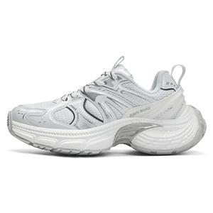 BANGNEY Серебряные унисекс кроссовки на платформе с низким верхом, устойчивые к истиранию и дышащие, цвет Silver