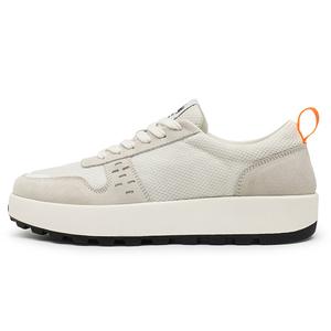 Мужские низкие скейтерские кроссовки Beige с амортизацией и дышащим верхом GQWE, бежевый