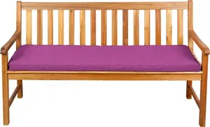 Подушка для сиденья для скамеек, садовых качелей и сидений, гладкая. FK5 (200x60x5, розовая)