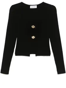 Трикотажный кардиган Marine Serre, черный