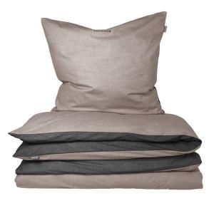 Двусторонний комплект постельного белья из тонкой фланели, двусторонний. Schiesser, черный