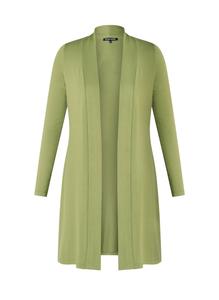 BASE LEVEL Кардиган из трикотажа в зеленом цвете