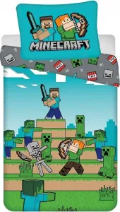 Пододеяльник Minecraft зеленый - 140 x 200 см - хлопок Jerry Fabrics