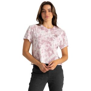 Женская футболка с вышитым логотипом Free Fly, Fig Tie Dye