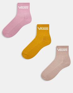3 пары классических носков Vans в пастельных тонах