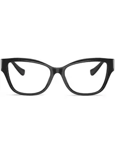 Очки в оправе 'кошачий глаз' с декором Medusa Versace Eyewear, черный