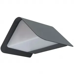 Светильник LED настенный Java, LED-модуль 1 шт., теплый белый, настенная лампа, уличный светильник, рассеянный свет спереди и вниз Heitronic, антрацит