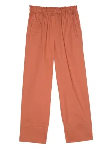 Брюки с резинкой на талии TWINSET, коричневый