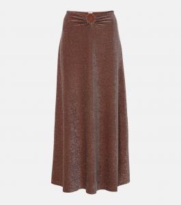 Юбка макси с кольцевой отделкой Johanna Ortiz, коричневый