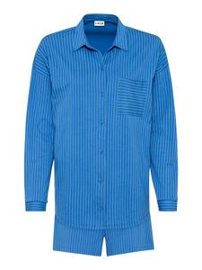 Короткий пижамный комплект LSCN by LASCANA, синий