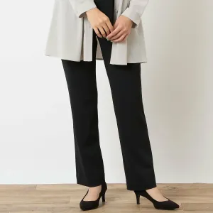 Прямые брюки из эластичного моющегося жоржета (размеры S-LL) Lobjie, цвет Black