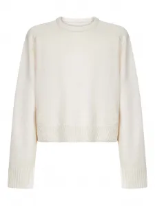 Свитер Bruzzi с круглым вырезом LouLou de Saison, белый