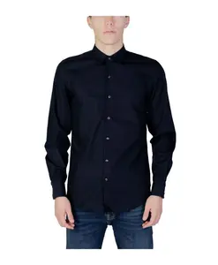 Хлопковая рубашка с длинными рукавами, осень/зима Antony Morato, синий