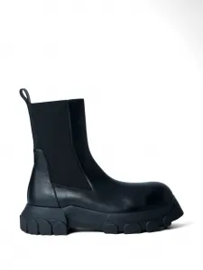 Кожаные челси с эластичными вставками Rick Owens, черный