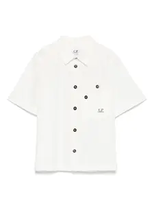 Рубашка с логотипом C.P. Company Kids, белый