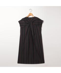 Прозрачное полосатое платье