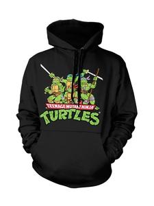 Толстовка черного цвета Teenage Mutant Ninja Turtles