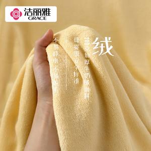 Jie Liya Простыня 240х270 см из молочного вельвета, цвет Baby Yellow, класс A