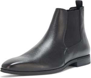 Мужские ботинки Chelsea BOSS Theon из кожи, черный
