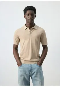 Рубашка поло Mango, Beige