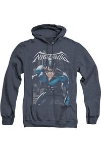 Batman A Legacy Adult Heather Hoodie / Толстовка с капюшоном Gildan, темно-синий