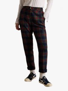 Брюки в клетку из твида Joules, Navy