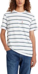 Мужская футболка Levi's с коротким рукавом и классическим карманом (доступна в большом размере), (New) Thrifter Bright White Stripe
