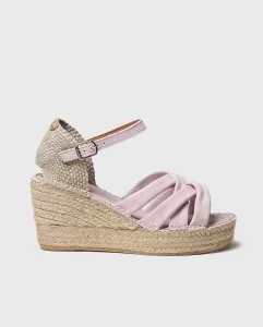 Женские замшевые эспадрильи на танкетке с пряжкой Toni Pons, розовый