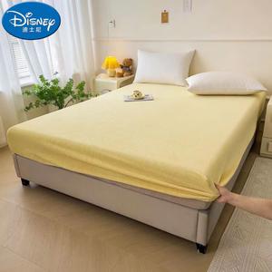 Disney Простыня на резинке 180х200 см из молочного велюра, цвет Go Yellow Class A Milk Velvet - Official Disney