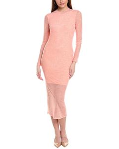 Платье миди Hugo Boss Nasusi, оранжевый