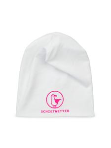 SCHIETWETTER Детская шапка для плохой погоды, легкая шапочка-бини бело-розового цвета