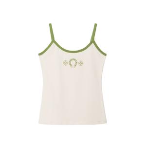 Топ с логотипом в виде подковы Chrome Hearts, белый