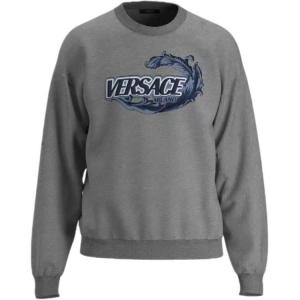 VERSACE Свитшот мужской средний серый