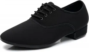 Мужские современные танцевальные туфли с каблуком 2 см для бальных танцев и тренировок Hiuzylqx